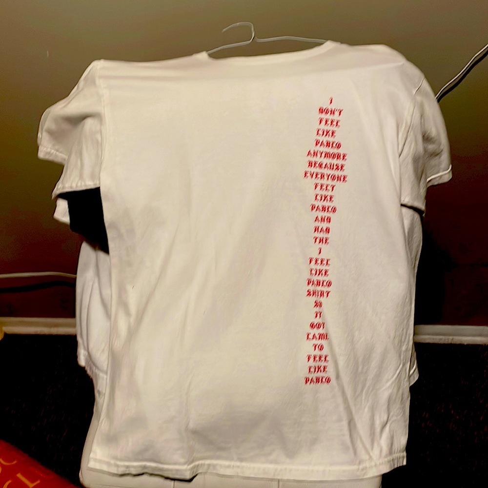 Pizzaslime Shirt Medium White Red Pablo Yeezus